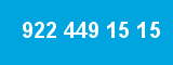 922 449 15 15 922 449 15 15